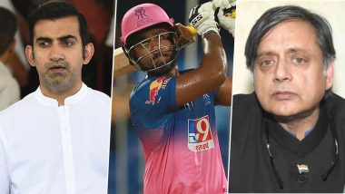 ‘Sanju Samson Doesn’t Need to Be Next Anyone', Gautam Gambhir Slams Shashi Tharoor for Calling Rajasthan Royals Batsman ’Next MS Dhoni’