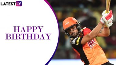 Manish Pandey Birthday Special: 114 vs Deccan Chargers and Other Magnificent Knocks by the Sunrisers Hyderabad Batsman