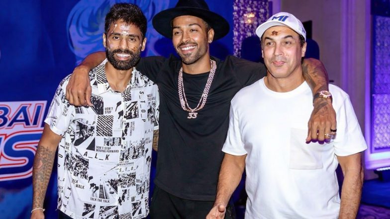Hardik Pandya Wishes Happy Birthday to Mumbai Indians Partners Suryakumar Yadav & Robin Singh (View Post)