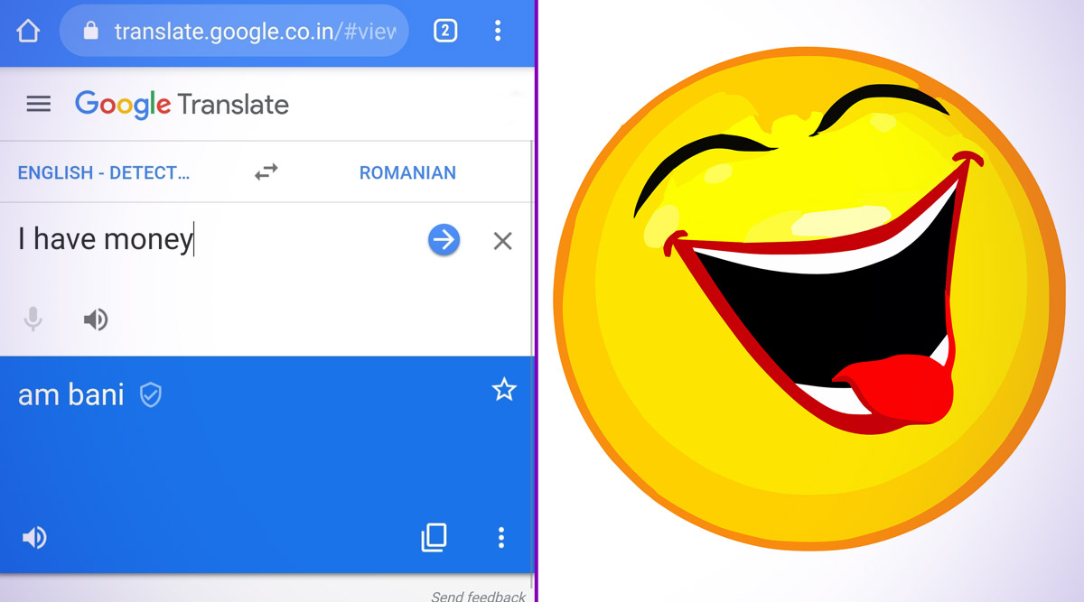 hand over Sidewalk Kindness I Have Money' on Google Translate in Romanian Shows 'Am Bani' and That's  The Funniest Coincidence We Have Seen! | 👍 LatestLY