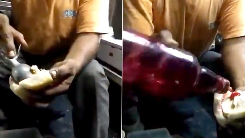 Is Ice Cream Pav Gujarat's Answer to Mumbai's Vada Pav? Video of This Weird Food Combination is Going Viral As Twitterati Wonder 'WHY GOD WHY?'