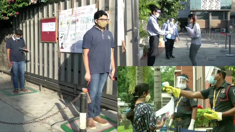 JEE Main 2020 Today: Students Reach Exam Centres; COVID-19 Guidelines And Social Distancing Norms in Place