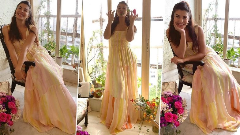 Jacqueline Fernandez Looks Dreamy Chic in This Newest Photoshoot, Her Hand Painted Dress Is on Our Lust List!