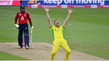 ENG vs AUS Stat Highlights 3rd T20I 2020: Josh Hazlewood Makes Comeback After Four Years as Australia Beat England by Five Wickets