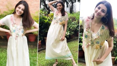 Kajal Aggarwal Is Abloom Chic All While Celebrating Small Joys and Little Pleasures of Life!