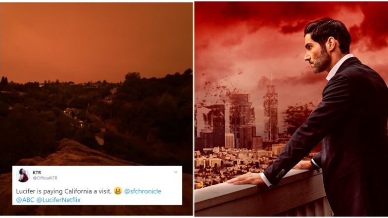 Lucifer in California? Wildfires Turn The Skies in Red and Orange, Fans of Netflix Show Wonder if 'The Devil' is Here!