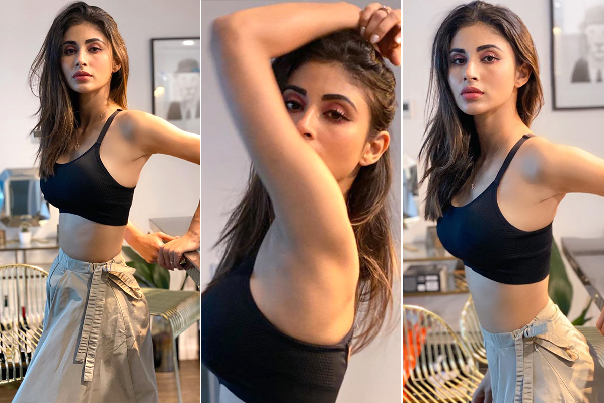 Mouni Roy Xxx Video - Mouni Roy Is Spiffing It Up in a Black Bralette and Beige Pants by Ayesha  Depala! | ðŸ‘— LatestLY