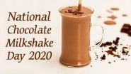 National Chocolate Milkshake Day 2020: Easy Step-by-Step Recipe to Make The Chilled Creamy Beverage at Home (Watch Video)