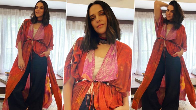 Neha Dhupia Is Giving Her Basic White Top – Blue Denim a Bohemian Chic Twist With This Lust-Worthy Shrug!