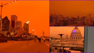 California Wildfires Aftermath: Orange Skies Bring Ominous Glow As More Than 25 Wildfires Burn Across The State (Watch Viral Pics and Videos)