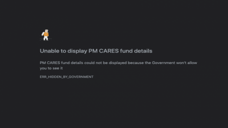Satirical PMCares.fund Game Made by Reddit User Based on Google Chrome's Dinosaur Game is Going Viral as Netizens Urge Everyone to Play It