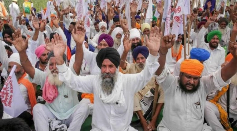 Farmers' Protest: 63-Year-Old Farmer Dies of Cardiac Arrest Outside BJP's Barnala Chief's House in Punjab