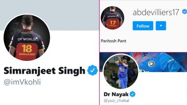 Who Are Simranjeet Singh, Paritosh Pant and Dr Nayak? Know About The COVID-19 Heroes After Whom Virat Kohli, AB de Villiers and Yuzvendra Chahal Have Set Their Profile Names on Social Media