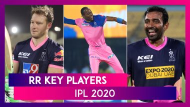 Jos Buttler, Robin Uthappa, Steve Smith and Other Key Players for Team RR in IPL 2020
