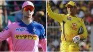 Rajasthan Royals vs Chennai Super Kings, IPL 2020 Toss Report and Playing XI Update: Ruturaj Gaikwad, Yashasvi Jaiswal to Debut As RR Put to Bat