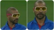 Shikhar Dhawan&rsquo;s Quirky Shades During CSK vs DC, IPL 2020 Evoke Funny Reactions, Fans Compare Him to Ranveer Singh (Read Tweets)
