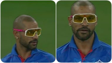 Shikhar Dhawan’s Quirky Shades During CSK vs DC, IPL 2020 Evoke Funny Reactions, Fans Compare Him to Ranveer Singh (Read Tweets)