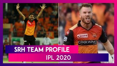 SRH Team Profile For IPL 2020: Stats And Records, David Warner, Jonny Bairstow as Key Players
