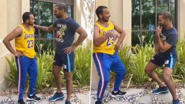 Delhi Capitals Opener Shikhar Dhawan’s Antics With His ‘COVID-Time Laila’ Prithvi Shaw Will Make You Go ROFL! (Watch Video)