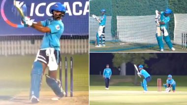 IPL 2020 Players’ Update: Delhi Capitals Opener Shikhar Dhawan Gets Back in Rhythm With Staggering Shots (Watch Video)
