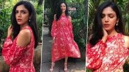 Shriya Pilgaonkar Is Wooing Us With Her Ruby Woo Cold Shoulder Cut Dress!