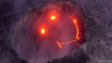 Smiling Volcano in 2020? Old Video of Hawaii's Kilauea Volcano Forming a Smiley Face During Eruption Has Resurfaced on Social Media
