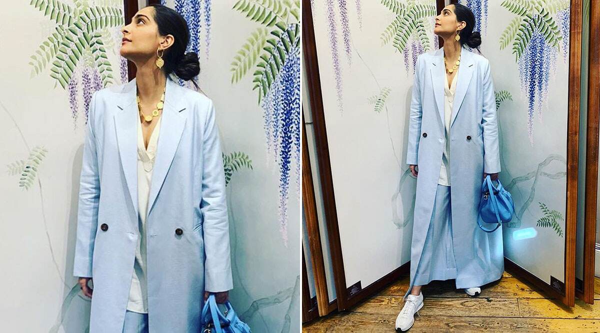 Sonam Kapoor Ahuja Is Sophisticated, Crisp and Beautiful in Pastel Blue ...