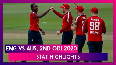 ENG vs AUS Stat Highlights, 2nd ODI 2020: Pacers Guide England To Dramatic Win