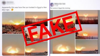 Viral Photos of Sunrise in Egypt Are Scaring People of The End Times, Know Truth About The Pics of Sun With Wings