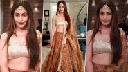 Naagin 5 Actress Surbhi Chandna Looks Gorgeous in Printed Lehenga Choli, View Pics