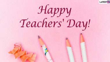 Happy Teachers' Day 2020 Greetings and Thank You Images: WhatsApp Stickers,  Messages, Facebook Wishes, Quotes and GIFs to Send to Your Educators | 🙏🏻  LatestLY