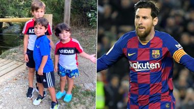 Lionel Messi Posts for the First Time After Extending Stay at Barcelona, Shares Picture of Sons Thiago, Mateo and Ciro Messi on Instagram!