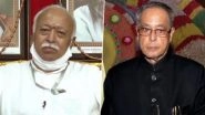 'Pranab Mukherjee Has Left a Void, He Used to Make Me Forget I am Talking to the President of India', Says RSS Chief Mohan Bhagwat in Memory of Former President