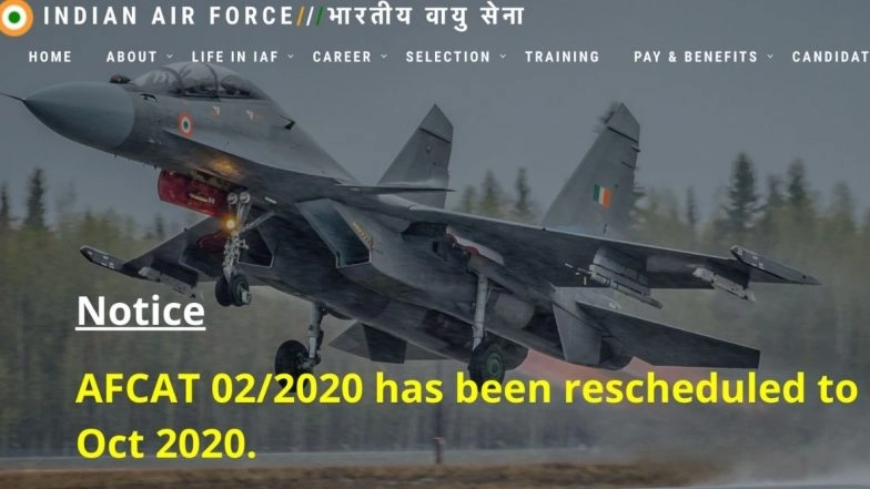 AFCAT (2) 2020 Exam Postponed to October, Check New Dates