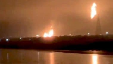 Fire at ONGC Plant in Surat: Blaze Under Control, No Report of Any Injury or Death at the Site After Massive Flames Break Out at ONGC Hazira Plant