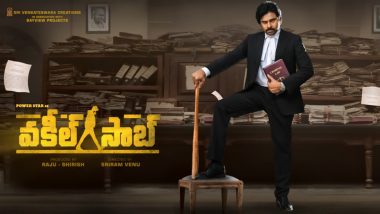 Vakeel Saab Motion Poster: Power Star Pawan Kalyan's Dapper Look From His Upcoming Courtroom Drama Looks Impressive (Watch Video)