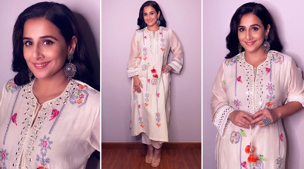 Vidya Balan Wearing A Chidiya Tunic With Tassels Is All Love! 