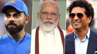 PM Narendra Modi 70th Birthday: Sachin Tendulkar, Virat Kohli, Suresh Raina Lead Cricket Fraternity in Wishing the Indian Prime Minister