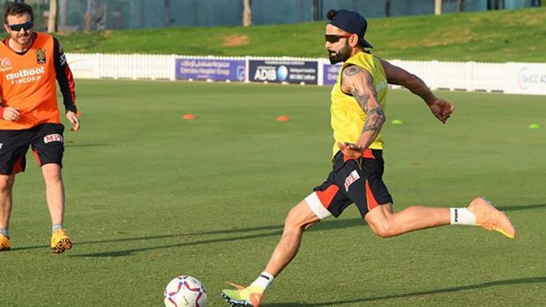 IPL 2020 Players’ Update: RCB Captain Virat Kohli Enjoys Football Session With Teammates Ahead of Upcoming Season (View Pics)