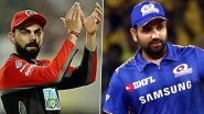 How to Watch RCB vs MI, IPL 2020 Live Streaming Online in India? Get Free Live Telecast of Royal Challengers Bangalore vs Mumbai Indians Dream11 Indian Premier League 13 Cricket Match Score Updates on TV
