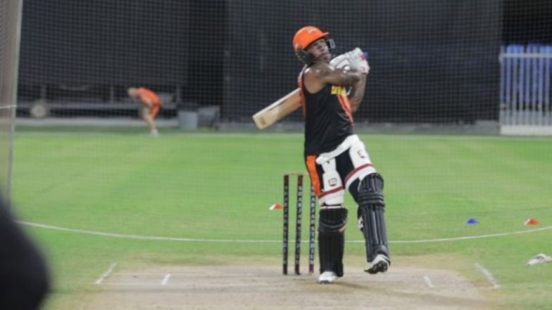 Fabian Allen is IPL 2020 Ready! Sunrisers Hyderabad All-Rounder Smashes Big Hits in the Nets (Watch Video)