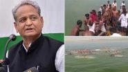 Rajasthan Boat Tragedy: CM Ashok Gehlot Announces Ex-Gratia of Rs 1 Lakh Each to Kin of People Who Died After Boat Capsized in Chambal River in Kota