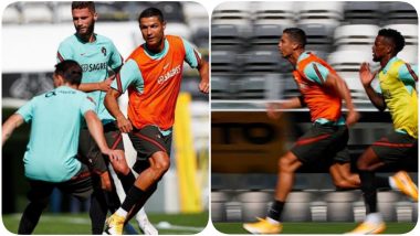 Cristiano Ronaldo Back in Portugal Squad After Toe Infection, Sweats it Out With Team Ahead of UEFA Nations League 2020 Match Against Sweden (See Pics)