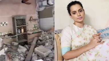 Kangana Ranaut Shares Visuals of Her Razed Office by BMC, Calls the Demolition #DeathofDemocracy (Watch Video)