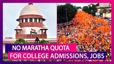 No Maratha Quota For College Admissions, Jobs For Now In Maharashtra, Says Supreme Court; Refers Matter To Larger Bench