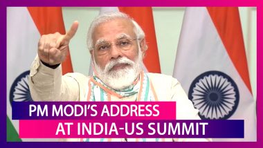 PM Narendra Modi’s Address At India-US Summit: India On Mission For Self-Reliance, Situation Demands Fresh Mindset, Human Centric Development, Says PM Modi In First Speech After GDP Blow