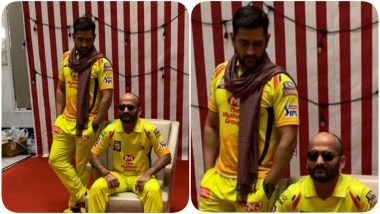 MS Dhoni and Monu Singh Shoot for a Commercial Ahead of Mumbai Indians vs Chennai Super Kings, IPL 2020 (See Pics)