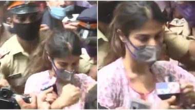 SSR Death Probe: Rhea Chakraborty Appears For Questioning at Narcotics Control Bureau Office