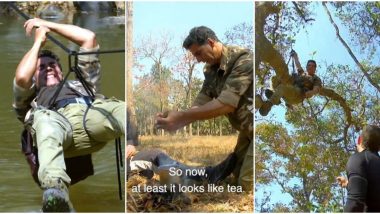 Akshay Kumar Special Into the Wild With Bear Grylls Episode: Crossing Croc-Filled River to Drinking Elephant Poo Tea, 5 Stunts We Get to See Sooryavanshi Star Do (SPOILERS)