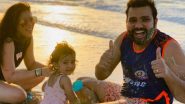 IPL 2020 Diaries: Rohit Sharma Gets his Face Smacked in Mud as he Lets his Hair Down on the Beach With Wife Ritika Sajdeh & Baby Samaira